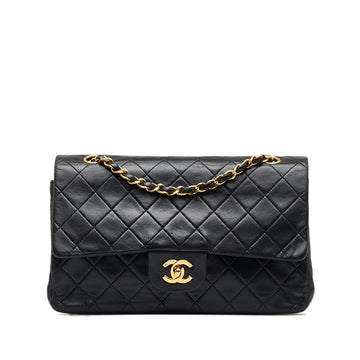 CHANEL Medium Classic Lambskin Double Flap Shoulder Bag