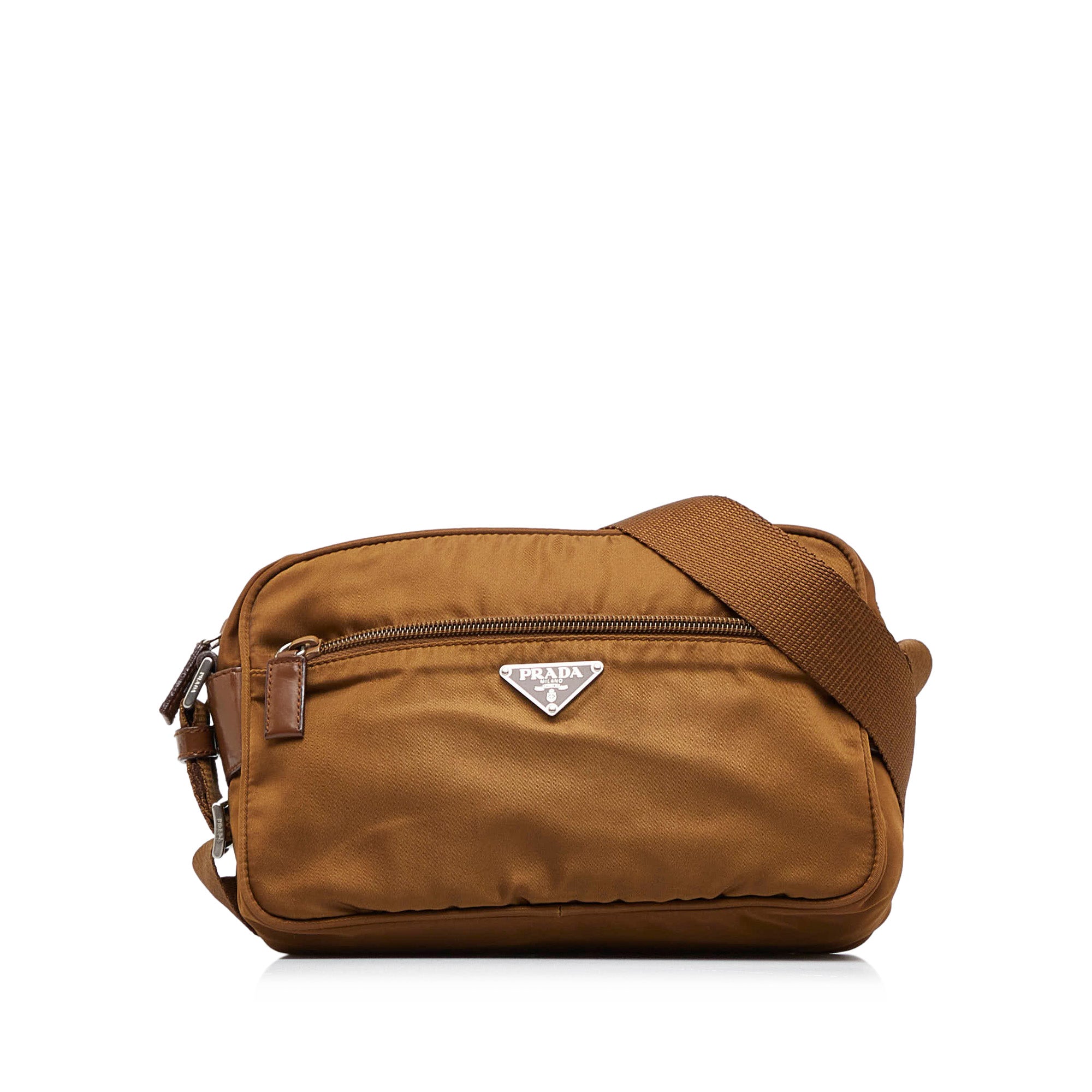 Prada tan best sale crossbody bag