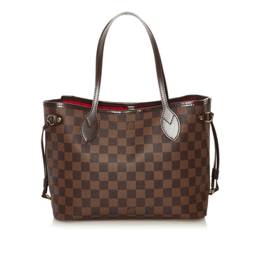 Louis Vuitton Damier Ebene Neverfull PM Tote Bag