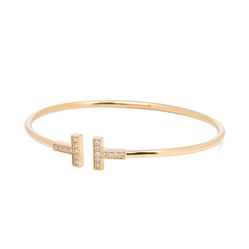 Tiffany & Co T Diamond Wire Bracelet