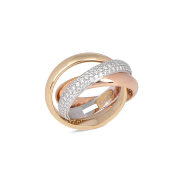 Cartier Trinity Pave Ring