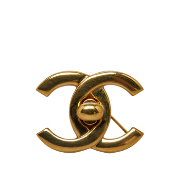 CHANEL CC Turn-Lock Brooch Costume Brooch