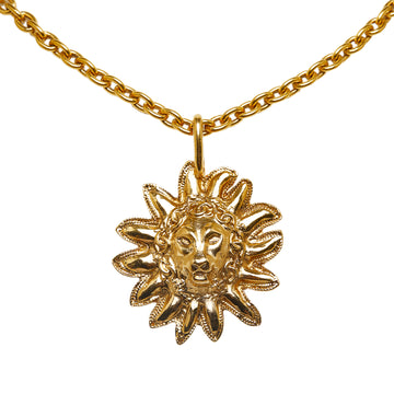 CHANEL Leo Lion Sun Medallion Necklace Costume Necklace