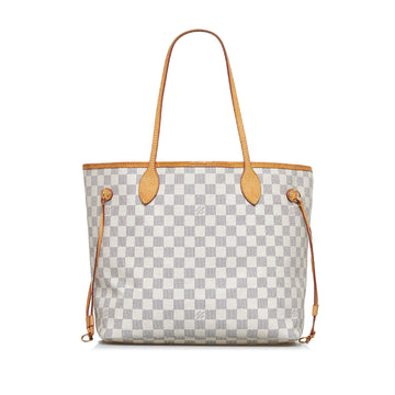 LOUIS VUITTON Damier Azur Neverfull MM Tote Bag