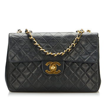 Chanel Jumbo Classic Lambskin Double Flap Shoulder Bag