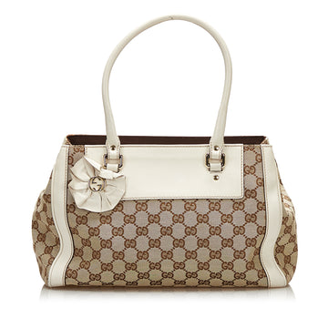 Gucci GG Canvas Trophy Tote Tote Bag