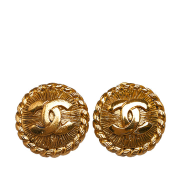 CHANEL CC Clip On Earrings Costume Earrings