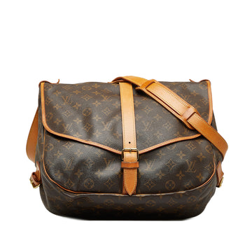 LOUIS VUITTON Monogram Saumur 35 Crossbody Bag