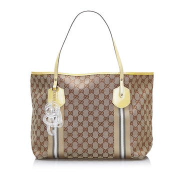 Gucci GG Canvas Web Jolie Tote Bag