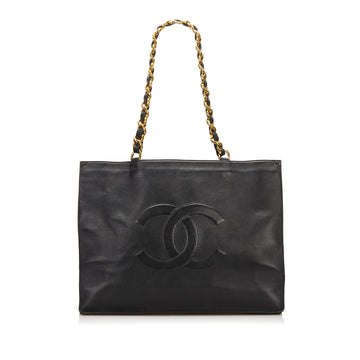 Chanel XL CC Lambskin Tote Tote Bag