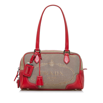 PRADA Canapa Logo Shoulder Bag