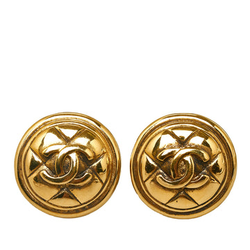 CHANEL CC Clip On Earrings Costume Earrings