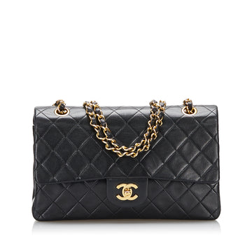 Chanel Medium Classic Lambskin Double Flap Shoulder Bag