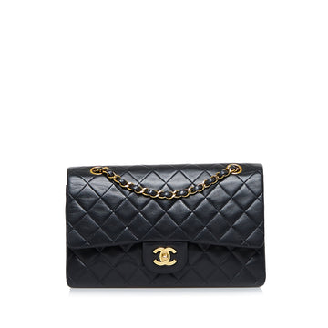 CHANEL Small Classic Lambskin Double Flap Shoulder Bag