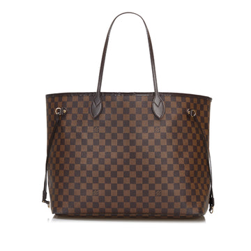 LOUIS VUITTON Damier Ebene Neverfull GM Tote Bag