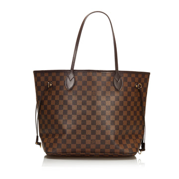 Louis Vuitton Damier Ebene Neverfull MM Tote Bag