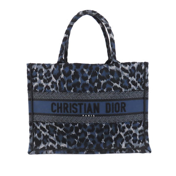 DIOR Medium Leopard Mizza Book Tote Tote Bag