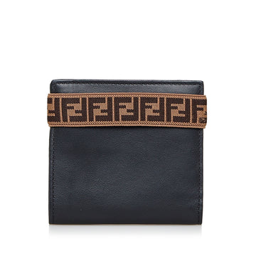 FENDI Leather Bifold Wallet Small Wallets