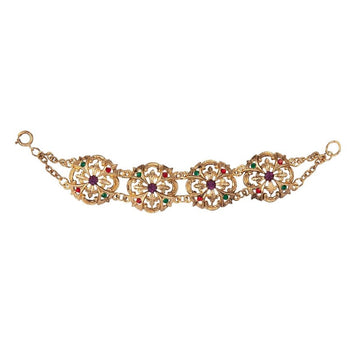 VINTAGE 1980s  Ornate Jewel Bracelet