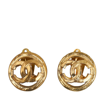 CHANEL CC Clip On Earrings Costume Earrings