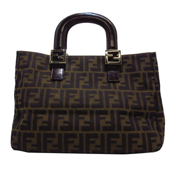 FENDI Zucca Canvas Handbag