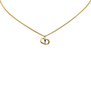 DIOR Logo Pendant Necklace Costume Necklace