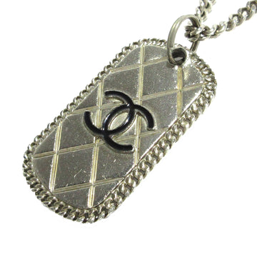 CHANEL CC Pendant Dog-Tag Necklace Costume Necklace