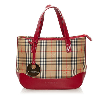 Burberry Haymarket Check Canvas Handbag