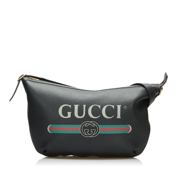 Gucci Logo Half Moon Hobo Hobo Bag