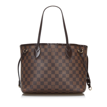 Louis Vuitton Damier Ebene Neverfull PM Tote Bag