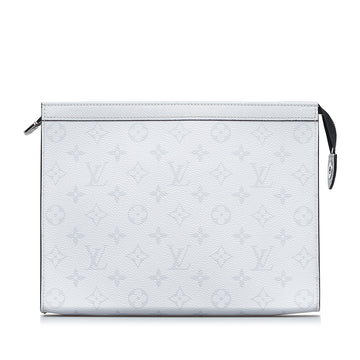 LOUIS VUITTON Monogram Taigarama Pochette Voyage MM Clutch Bag