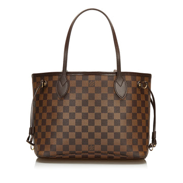 Louis Vuitton Damier Ebene Neverfull PM Handbag