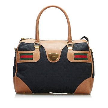 GUCCI GG Canvas Web Handbag