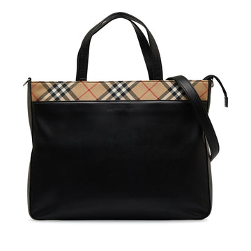 BURBERRY Leather Satchel