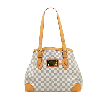 LOUIS VUITTON Damier Azur Hampstead MM Tote Bag