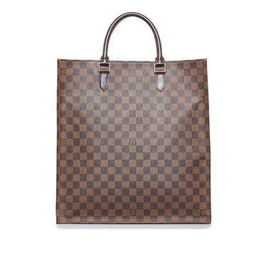 LOUIS VUITTON Damier Ebene Sac Plat Tote Bag