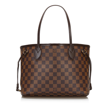 LOUIS VUITTON Damier Ebene Neverfull PM Tote Bag