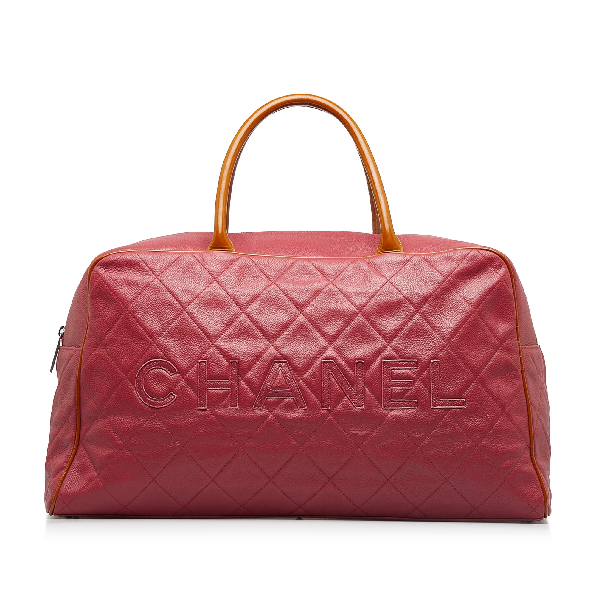 Chanel quilted deals duffle bag