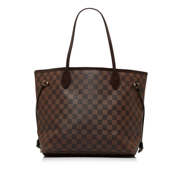 LOUIS VUITTON Damier Ebene Neverfull MM Tote Bag