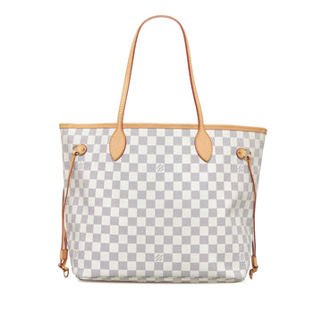 LOUIS VUITTON Damier Azur Neverfull MM Tote Bag