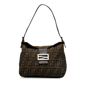 FENDI Zucca Double Flap Shoulder Bag