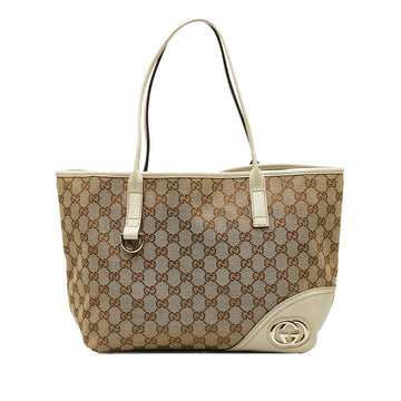 GUCCI GG Canvas New Britt Tote Tote Bag