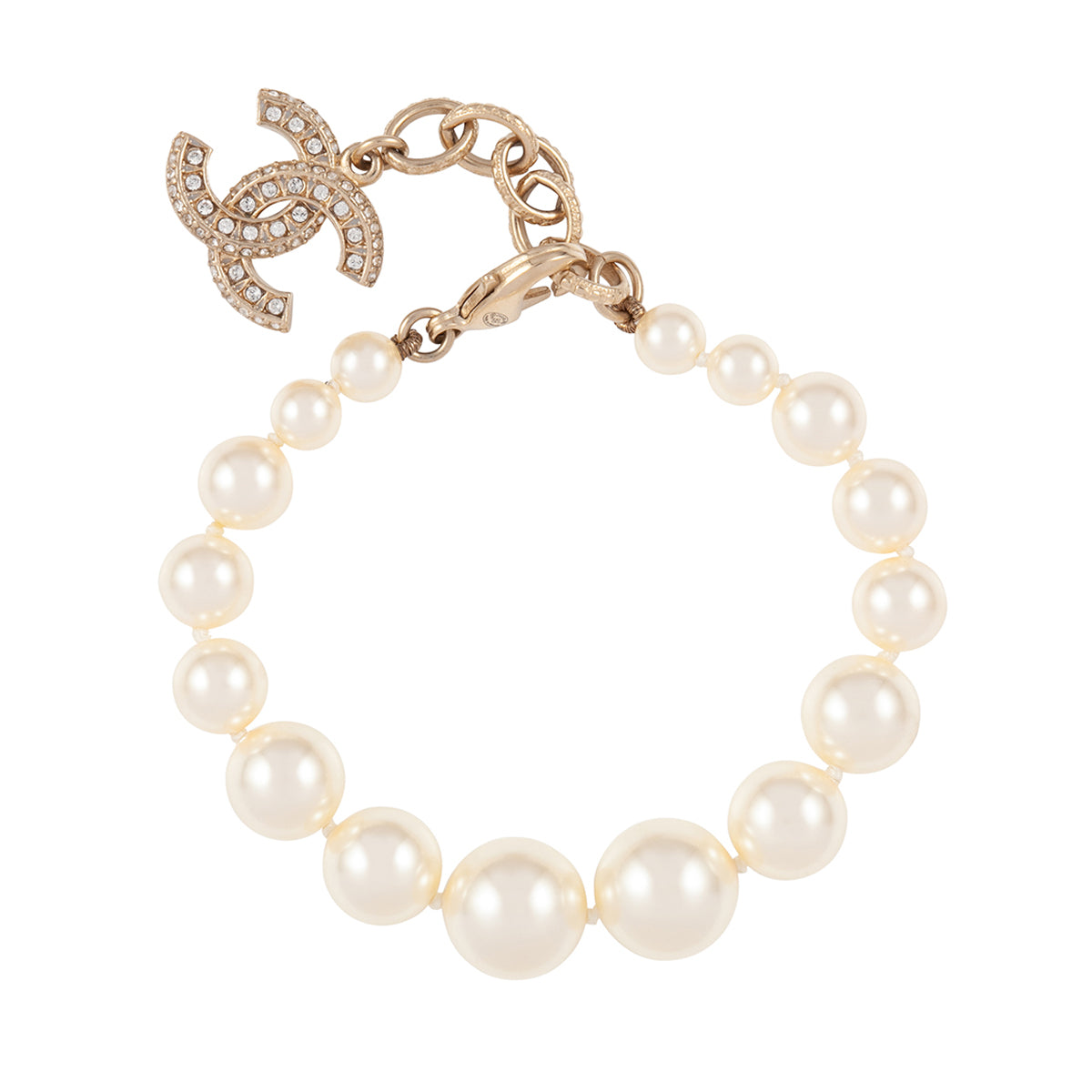 Chanel pearl bracelet sale