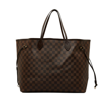 LOUIS VUITTON Damier Ebene Neverfull GM Tote Bag