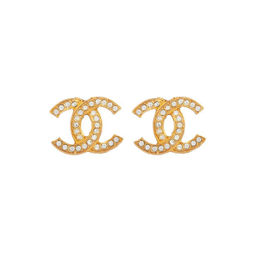 CHANEL 1980s  Chanel CC Logo Clip-On Earrings