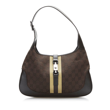 Gucci GG Canvas Web Jackie Shoulder Bag