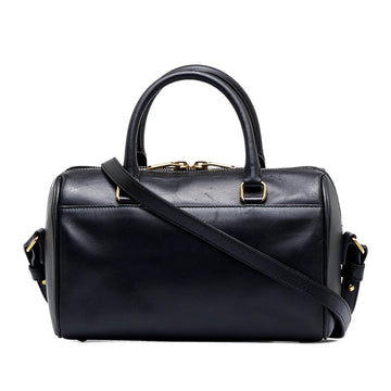 SAINT LAURENT Classic Baby Duffle Leather Satchel