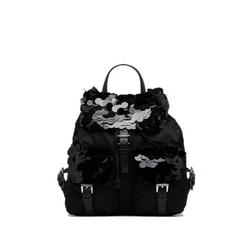 PRADA Paillette-Accent Tessuto Backpack