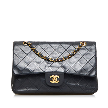 CHANEL Medium Classic Lambskin Double Flap Shoulder Bag