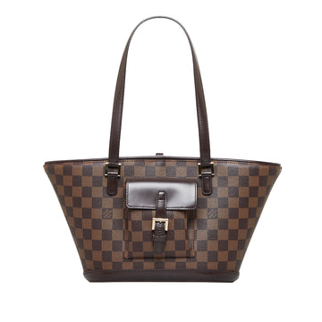 LOUIS VUITTON Damier Ebene Manosque PM Tote Bag